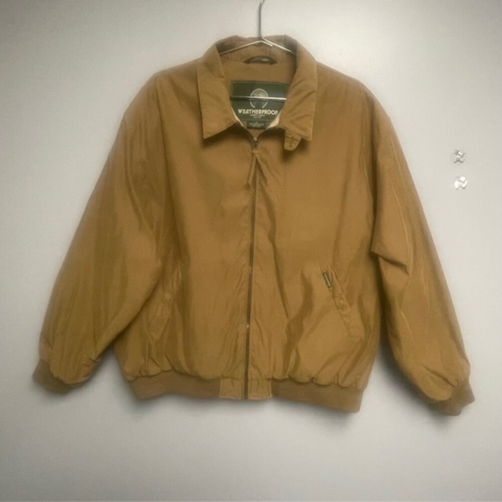 Weatherproof Garment Co Vintage Mens Jacket Lined With Front Zip -Size XL
